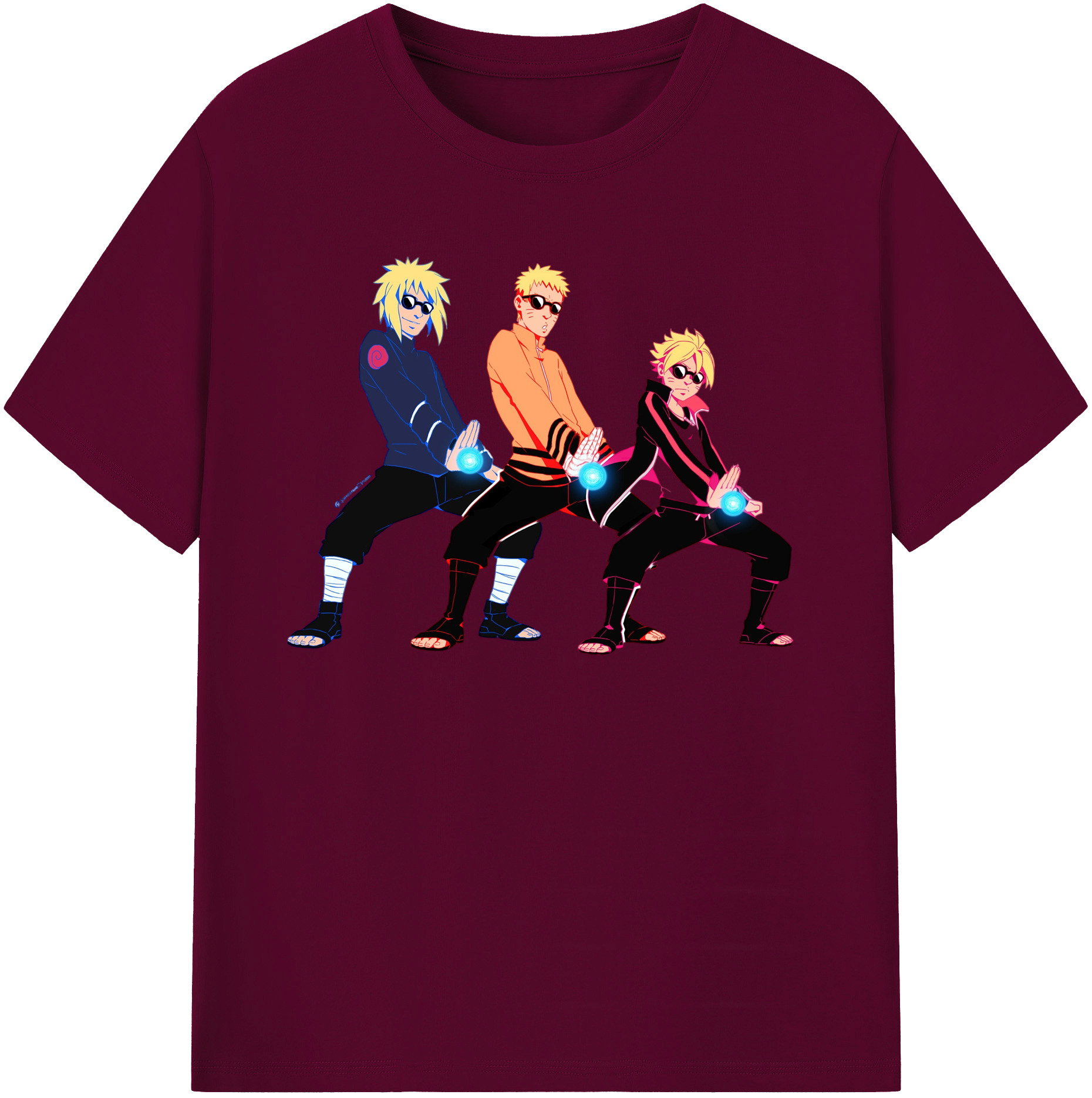 （画像用） NARUTO -ナルト- うずまき ナルト Uzumaki Naruto レディースカジュアルプリントTシャツ（綿100％）